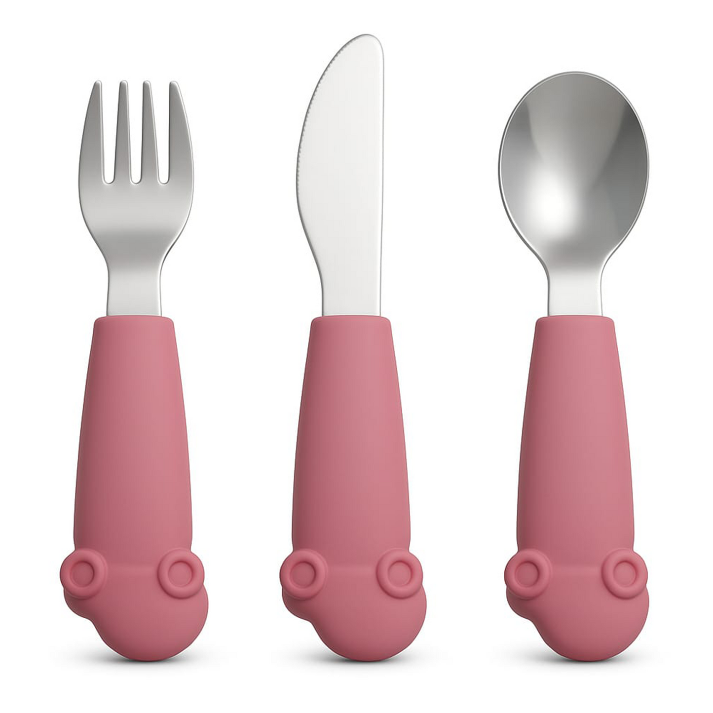 Kids Stainless Steel Silverware Set- Pink Candy