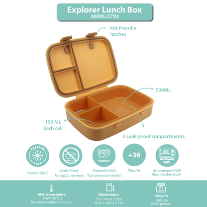 Explorer Lunch Box Orange Light 800ML \27 OZ
