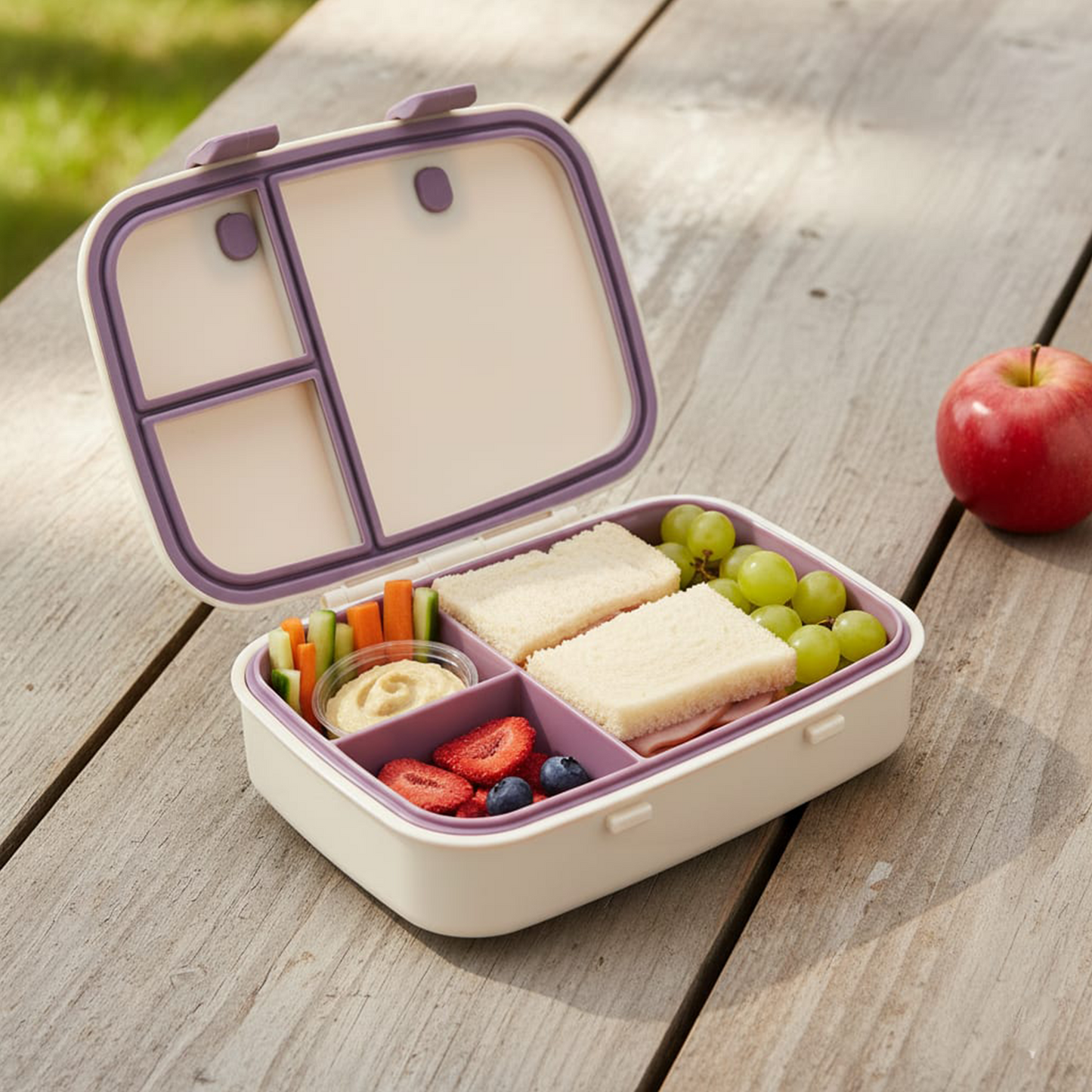 Explorer Lunch Box Purple Light Powder 800ML \27 OZ - Clevapirouette Friend