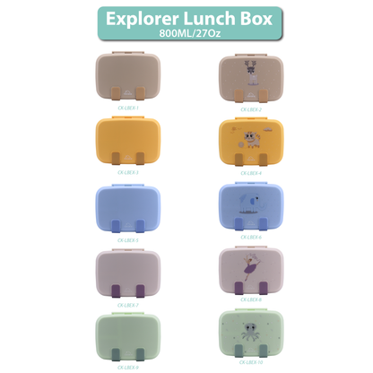 Explorer Lunch Box Purple Light Powder 800ML \27 OZ - Clevapirouette Friend