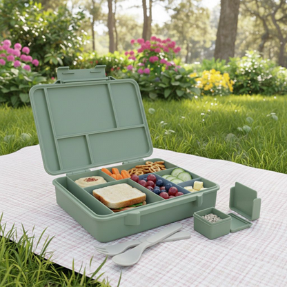 Maxi Lunch Box Green  Olive 1520ML\50 OZ - ClevaBuckett Friend