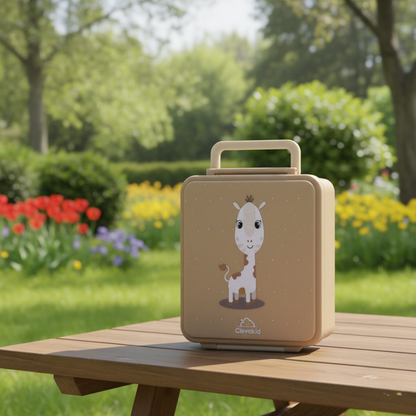 Mega Lunch Box Brown Latte 1600ML\54 OZ- ClevaNeckee Friend