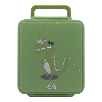 Mega Lunch Box Green Leaves 1600ML\54 OZ- ClevaGator Friend