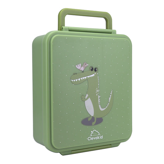 Mega Lunch Box Green Leaves 1600ML\54 OZ- ClevaGator Friend