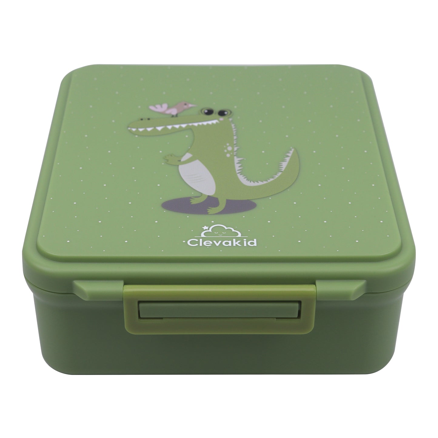 Mega Lunch Box Green Leaves 1600ML\54 OZ- ClevaGator Friend