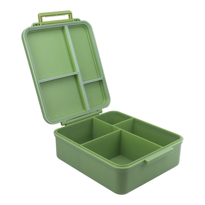 Mega Lunch Box Green Leaves 1600ML\54 OZ- ClevaGator Friend