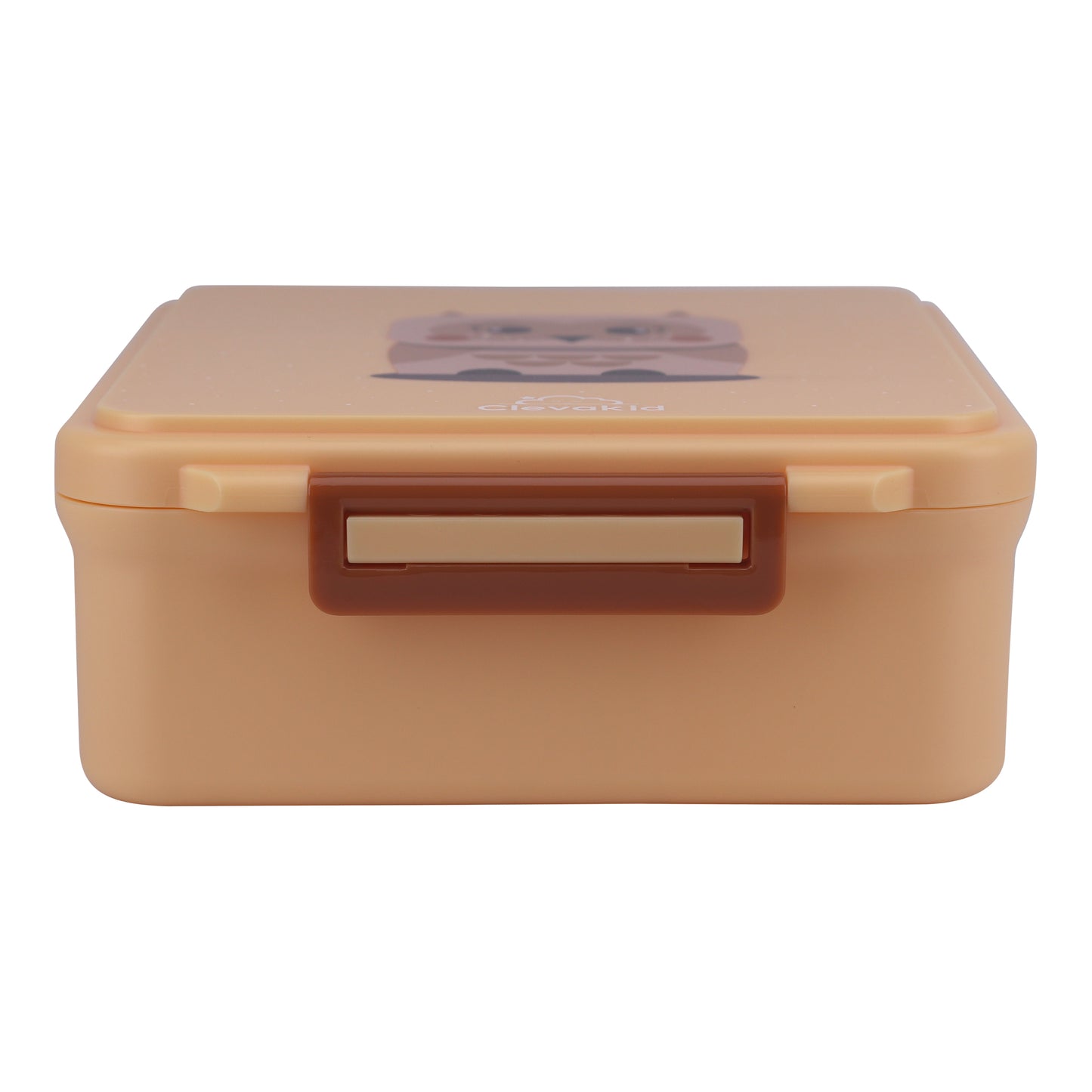 Mega Lunch Box Orange Light Peach 1600ML\54 OZ- ClevaOwlee Friend