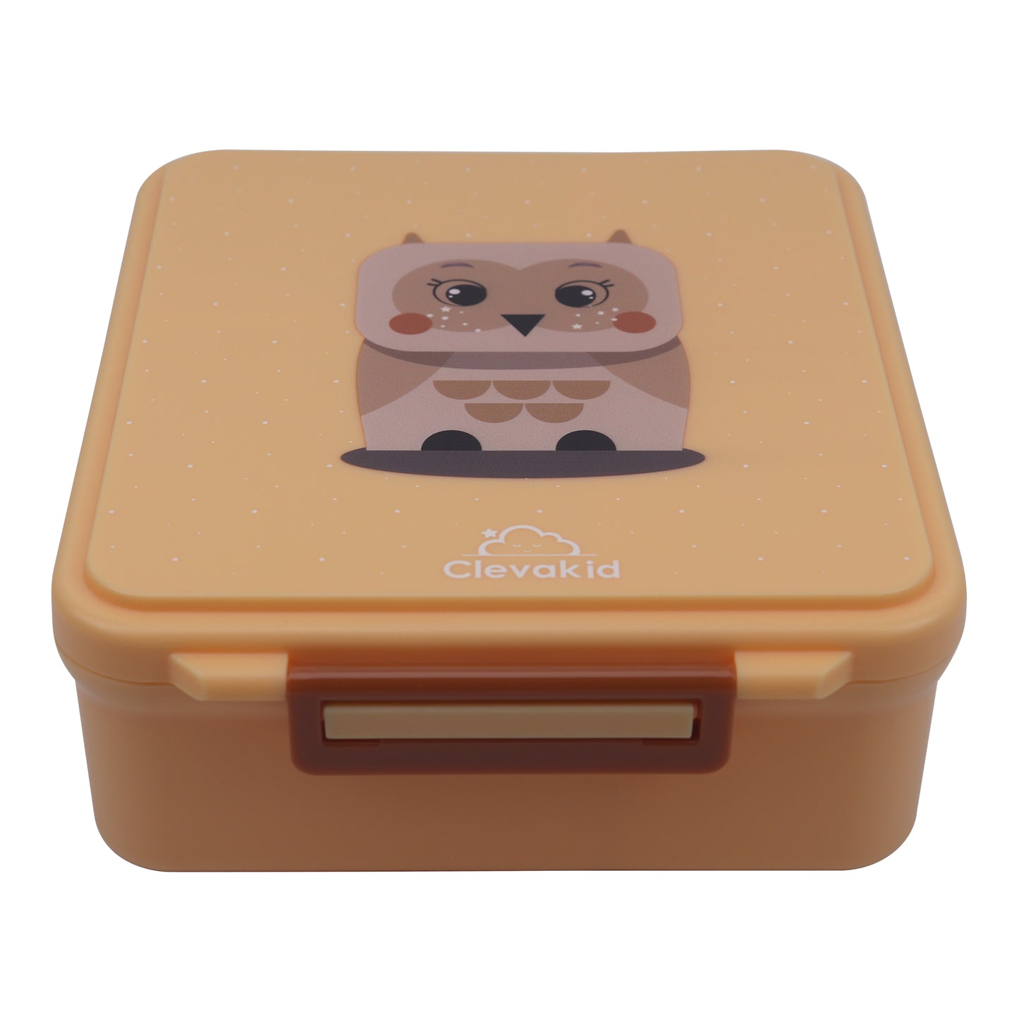 Mega Lunch Box Orange Light Peach 1600ML\54 OZ- ClevaOwlee Friend