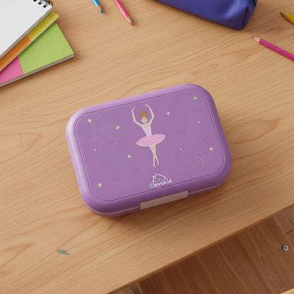 Midi  Lunch Box Purple Dark Powder 900ML \30 OZ - Clevapirouette Friend