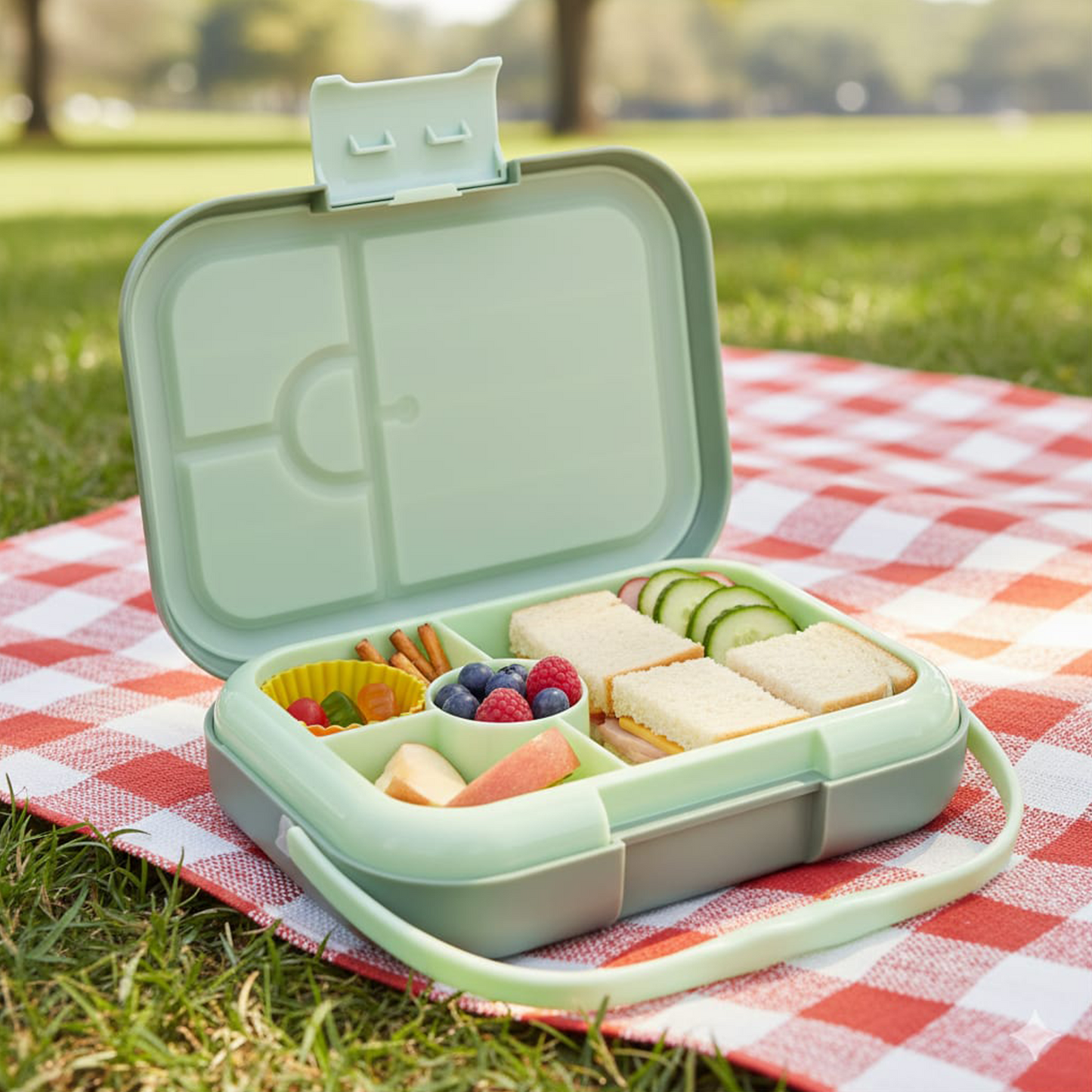 Midi  Lunch Box Green  Olive 900ML \30 OZ - ClevaRcer Friend