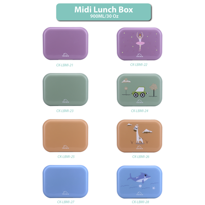 Midi  Lunch Box Purple Dark Powder 900ML \30 OZ