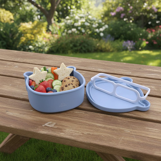 Silicone  Lunch Box Blue Ice 1000ML\34 OZ