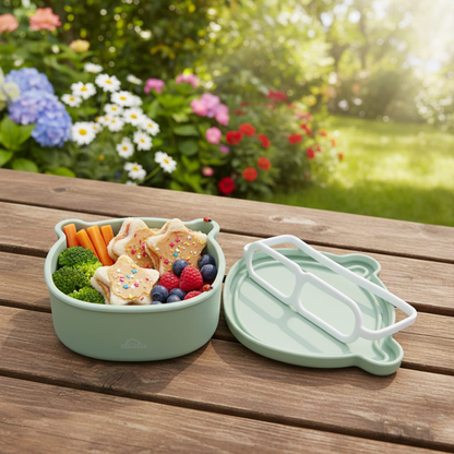 Silicone  Lunch Box Green Light Mint 1000ML\34 OZ