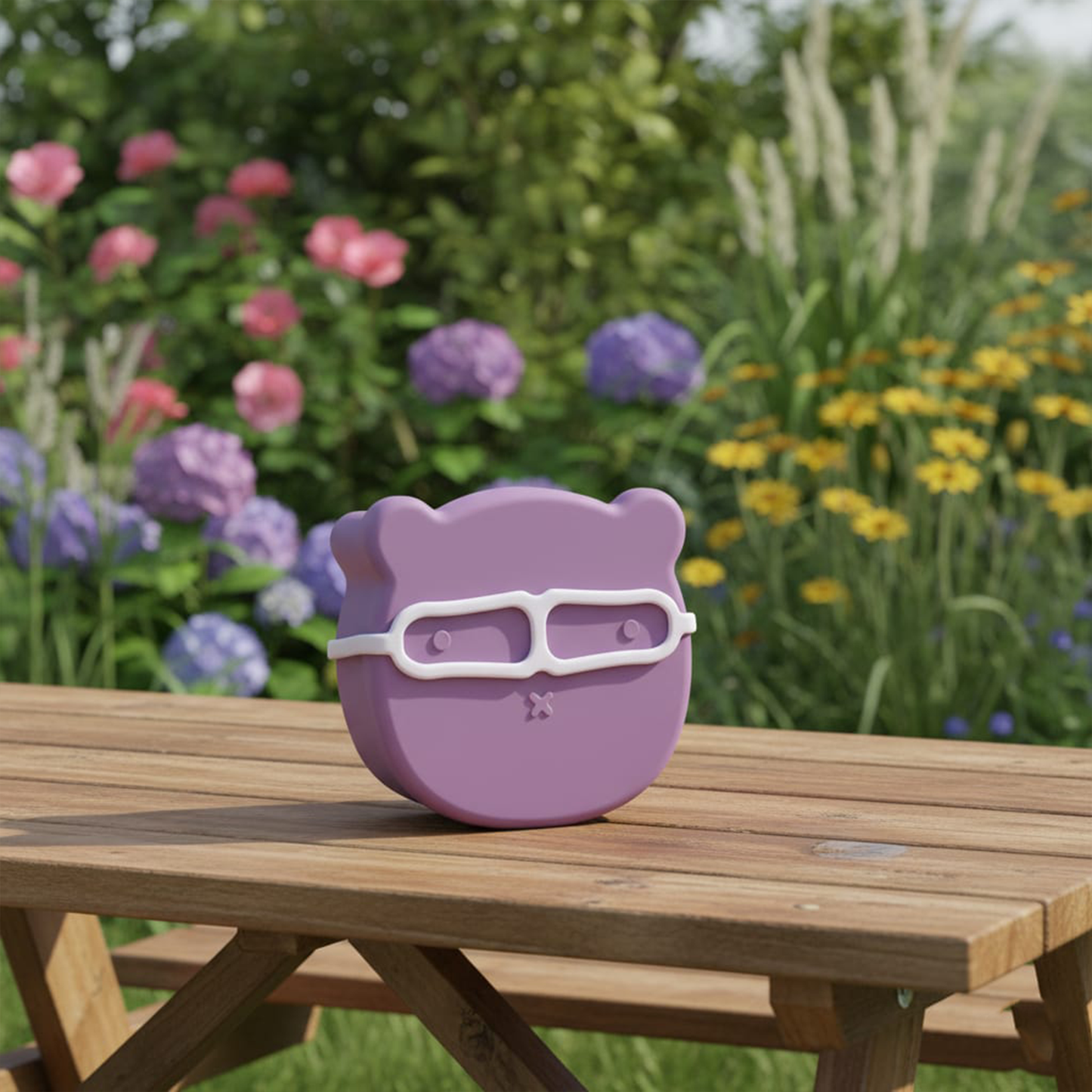 Silicone  Lunch Box Purple Ice 1000ML\34 OZ