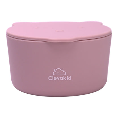 Silicone Snack & Fruits Container Brownish Pink 130ML\4.4 OZ