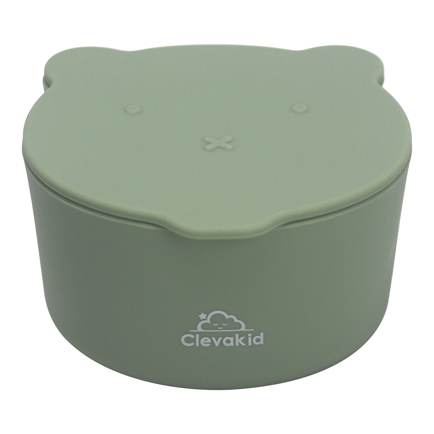 Silicone Snack & Fruits Container Green Olive 130ML\4.4 OZ