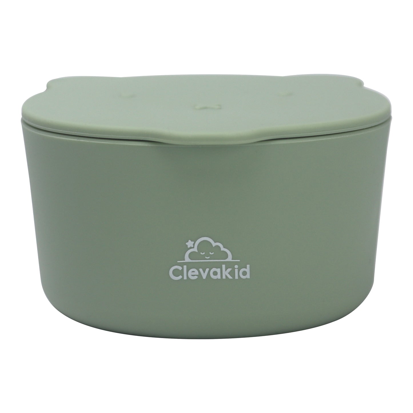 Silicone Snack & Fruits Container Green Olive 130ML\4.4 OZ