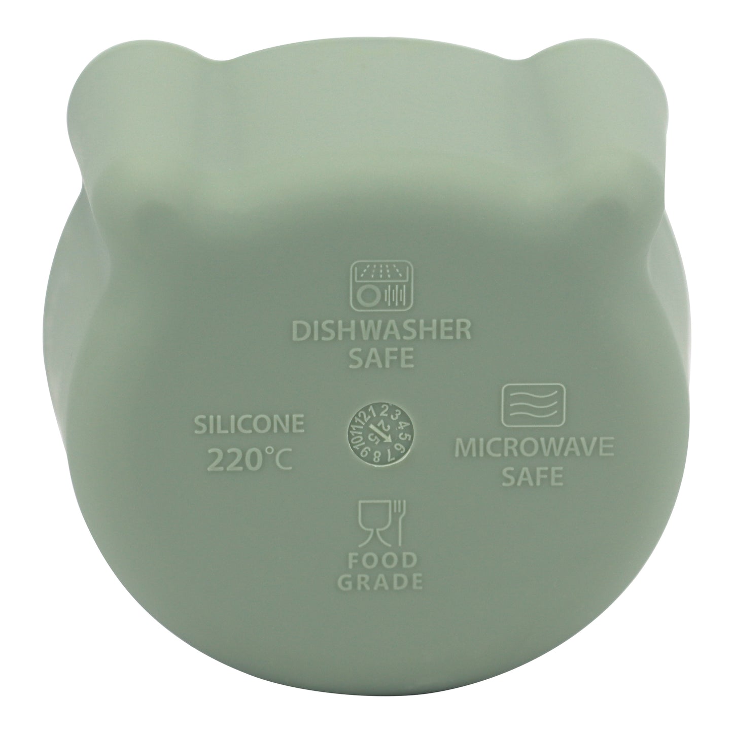 Silicone Snack & Fruits Container Green Olive 130ML\4.4 OZ