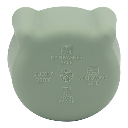 Silicone Snack & Fruits Container Green Olive 130ML\4.4 OZ