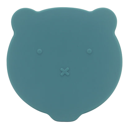 Silicone Snack & Fruits Container Blue Dark Teal 130ML\4.4 OZ