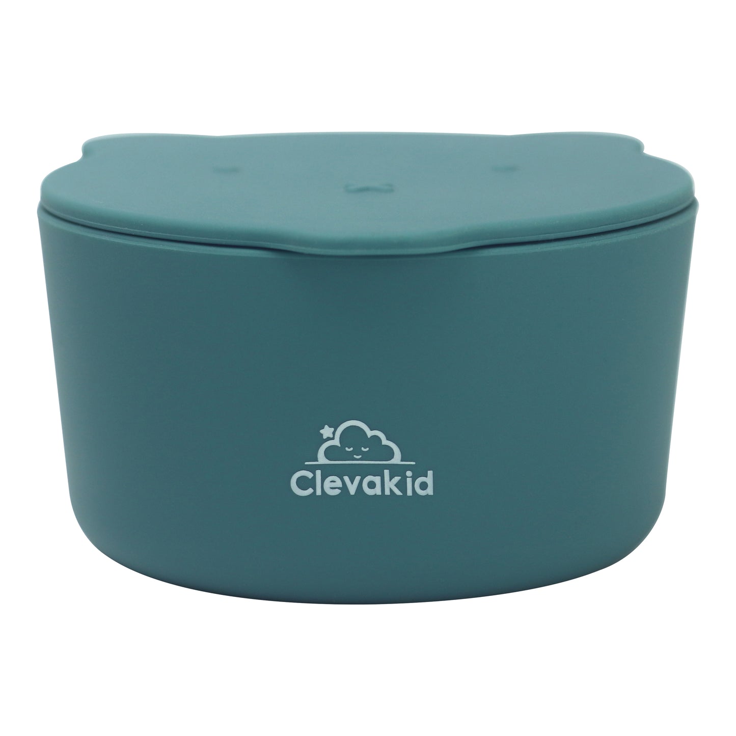 Silicone Snack & Fruits Container Blue Dark Teal 130ML\4.4 OZ