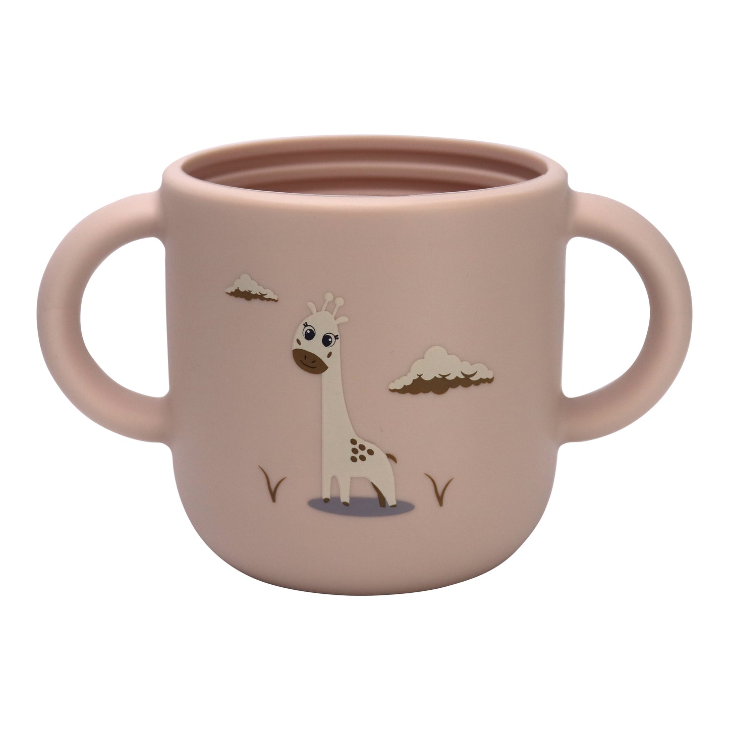 Silicone Baby Sippy Cup Light Pink -  180ML\6 OZ  - ClevaRaff Friend