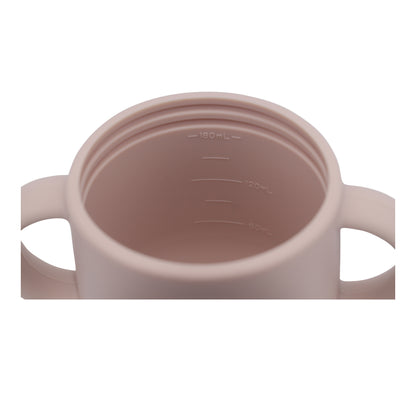 Silicone Baby Sippy Cup Light Pink -  180ML\6 OZ  - ClevaRaff Friend
