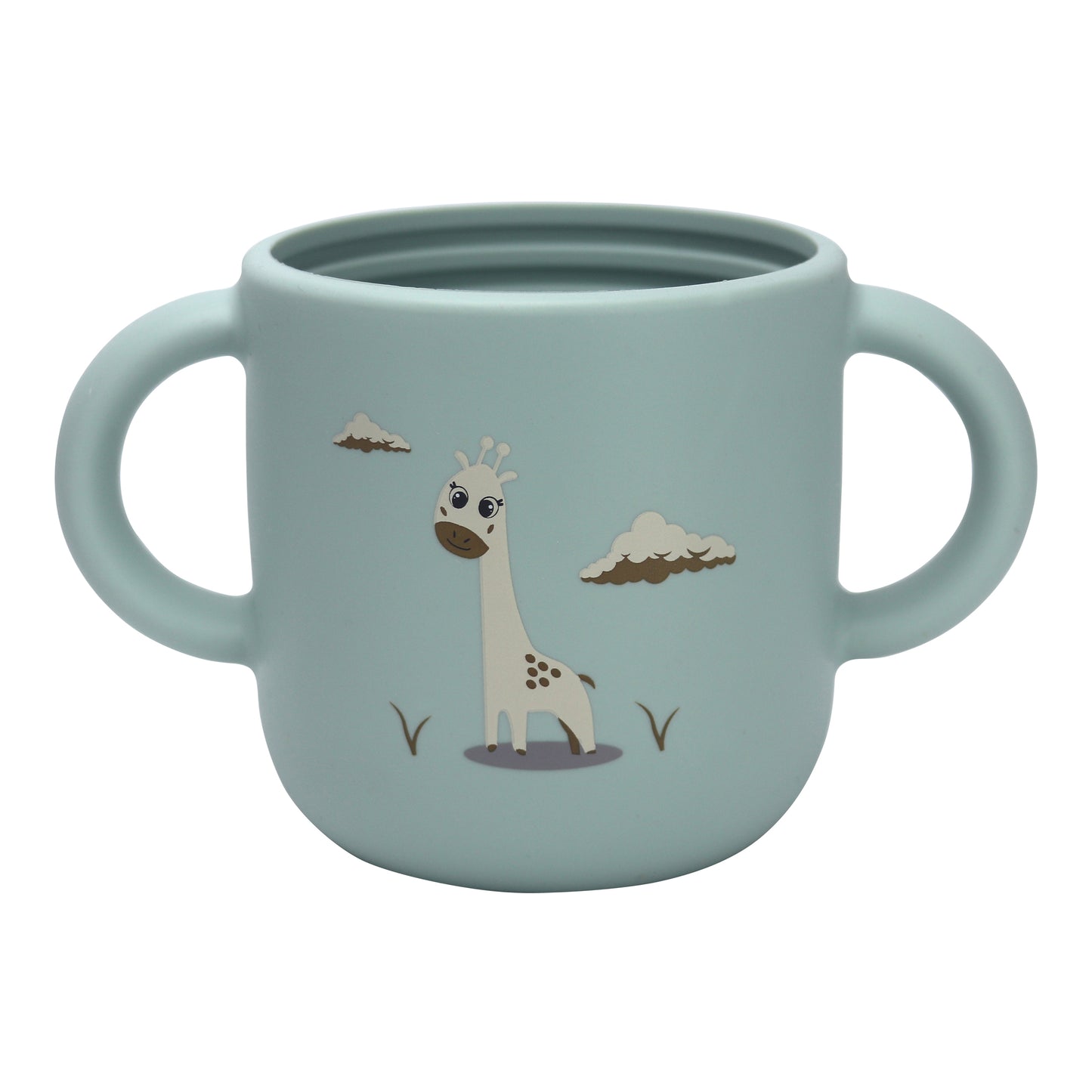 Silicone Baby Sippy Cup Blue Light -  180ML\6 OZ  - ClevaRaff Friend