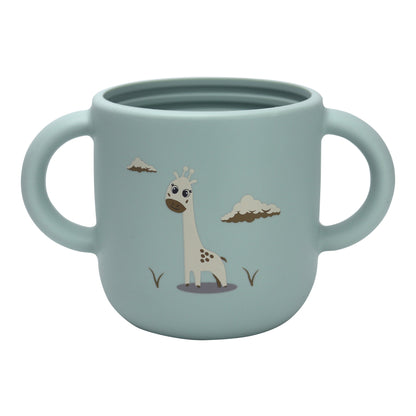 Silicone Baby Sippy Cup Blue Light -  180ML\6 OZ  - ClevaRaff Friend