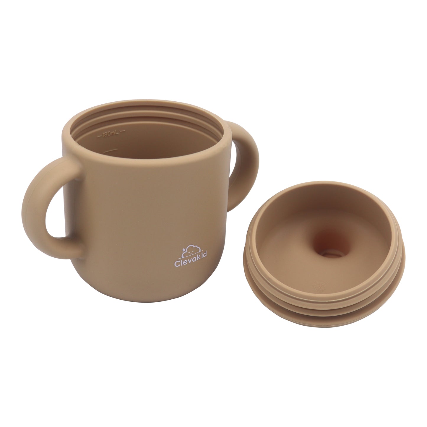 Silicone Baby Sippy Cup Brown Toffe  -  180ML\6 OZ  - ClevaRaff Friend