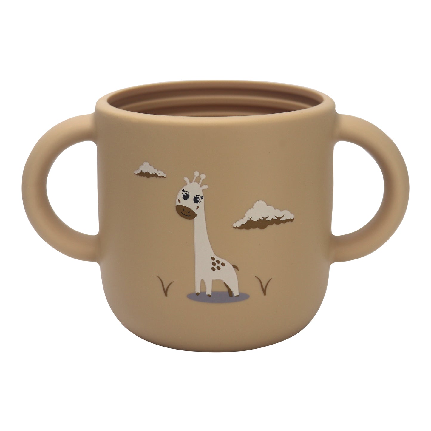 Silicone Baby Sippy Cup Brown Toffe  -  180ML\6 OZ  - ClevaRaff Friend