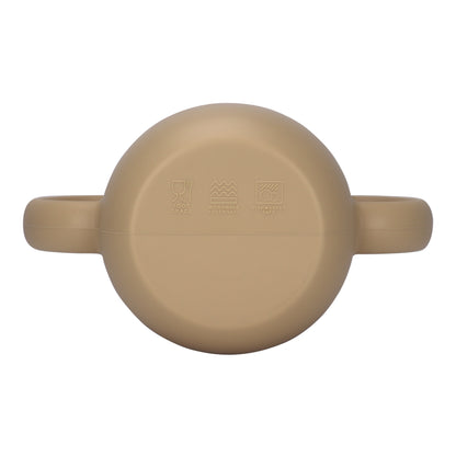 Silicone Baby Sippy Cup Brown Toffe  -  180ML\6 OZ  - ClevaRaff Friend