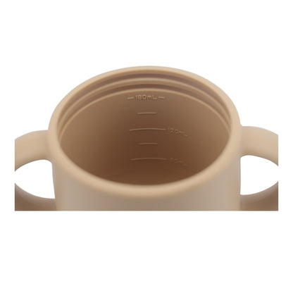 Silicone Baby Sippy Cup Brown Toffe  -  180ML\6 OZ  - ClevaRaff Friend
