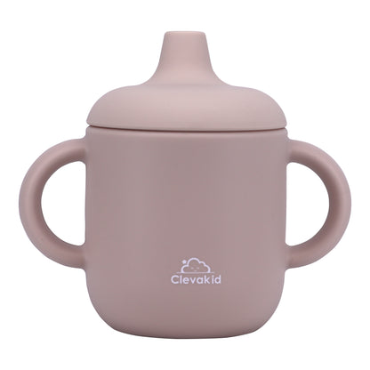 Silicone Baby Sippy Cup Light Pink -  180ML\6 OZ  - ClevaElphaa Friend