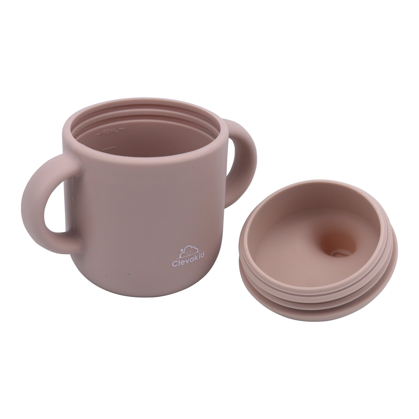 Silicone Baby Sippy Cup Light Pink -  180ML\6 OZ  - ClevaElphaa Friend