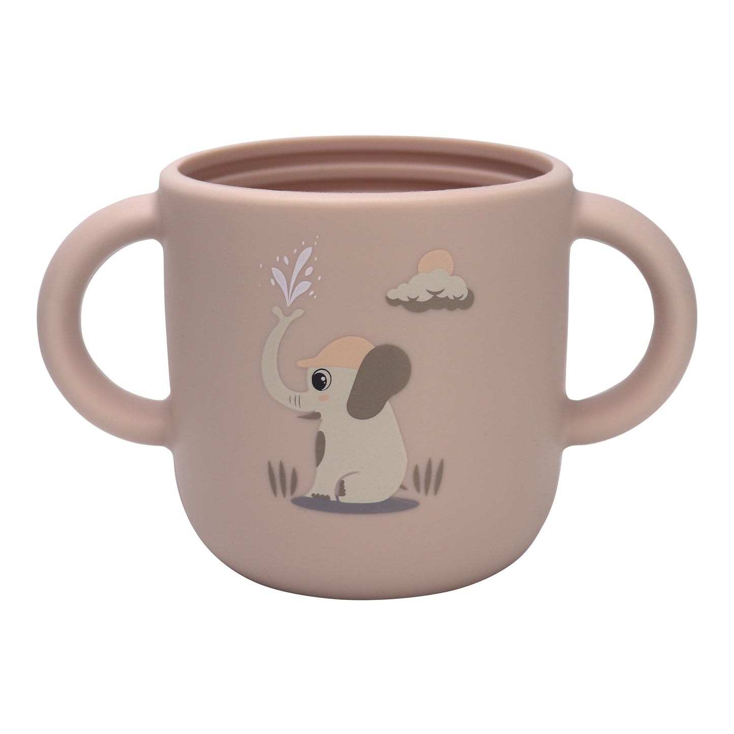 Silicone Baby Sippy Cup Light Pink -  180ML\6 OZ  - ClevaElphaa Friend