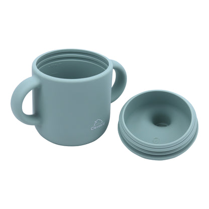 Silicone Baby Sippy Cup Blue Light -  180ML\6 OZ  - ClevaElphaa Friend