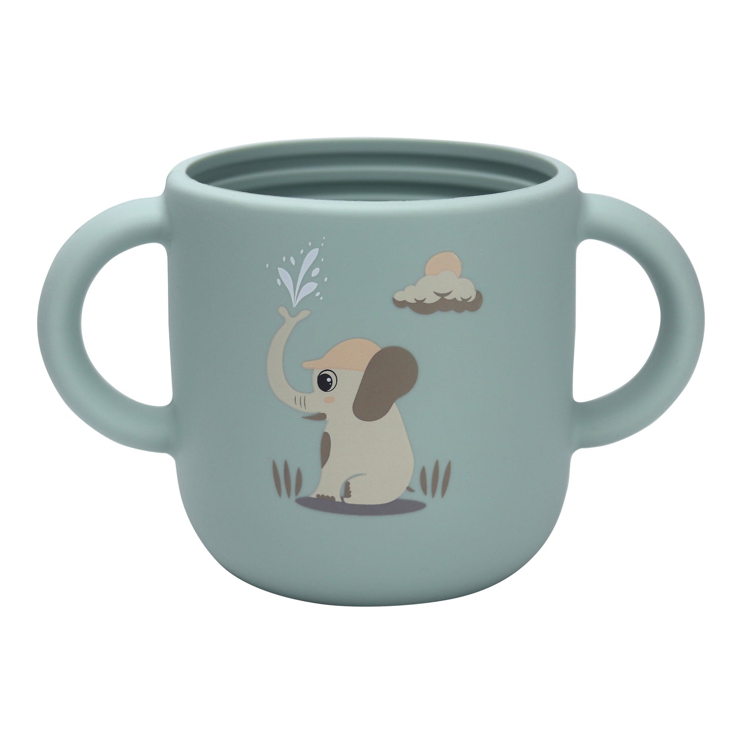 Silicone Baby Sippy Cup Blue Light -  180ML\6 OZ  - ClevaElphaa Friend