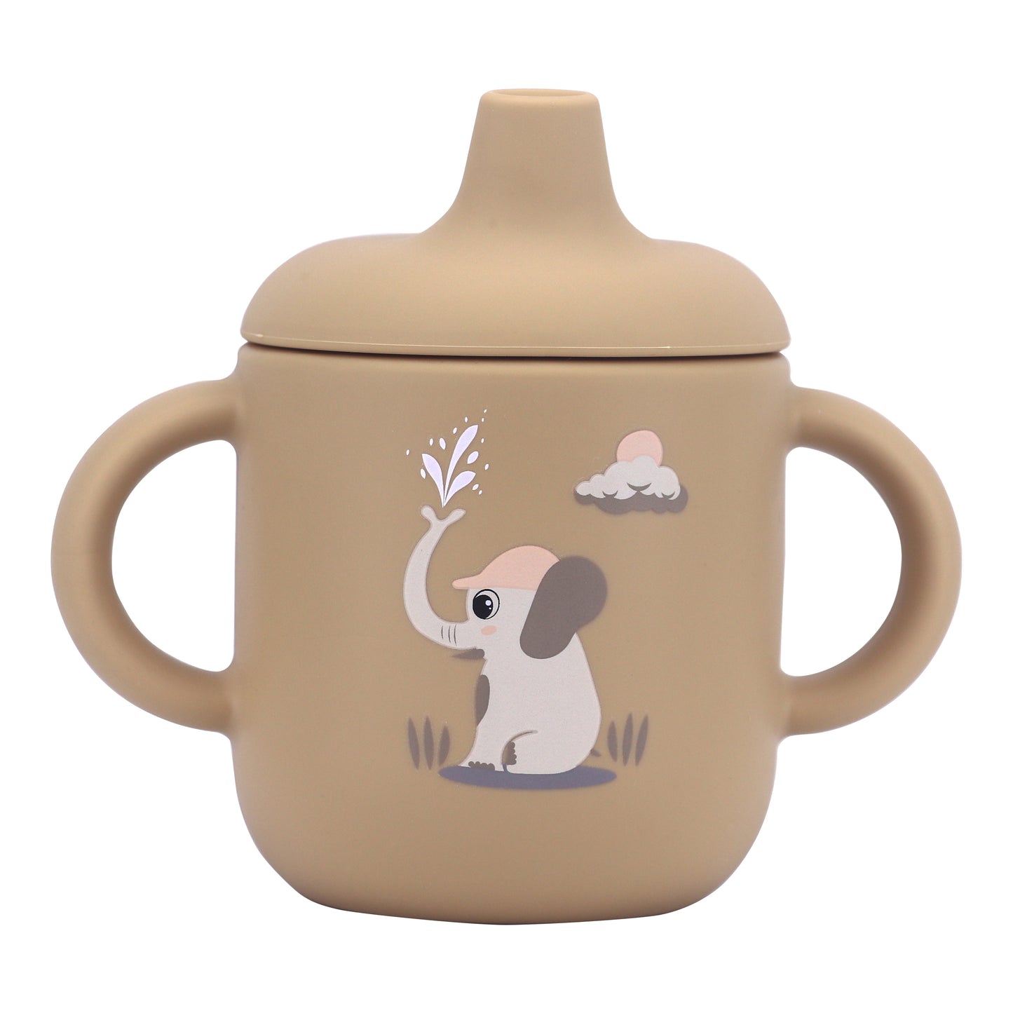 Silicone Baby Sippy Cup Brown Toffee -  180ML\6 OZ  - ClevaElphaa Friend