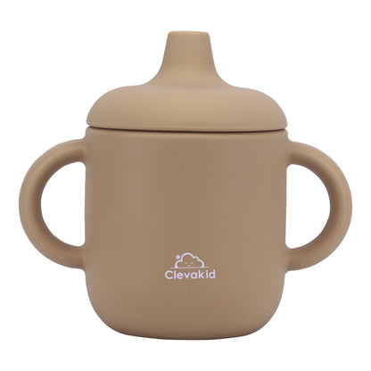 Silicone Baby Sippy Cup Brown Toffee -  180ML\6 OZ  - ClevaElphaa Friend