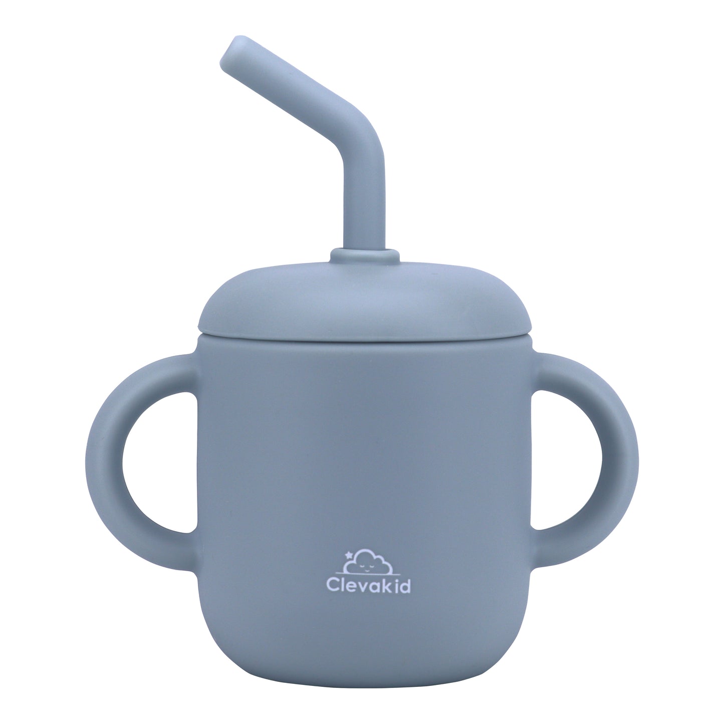 Silicone Training Cup with Straw Baby Blue -  180ML\6 OZ  - ClevaKingee Friend
