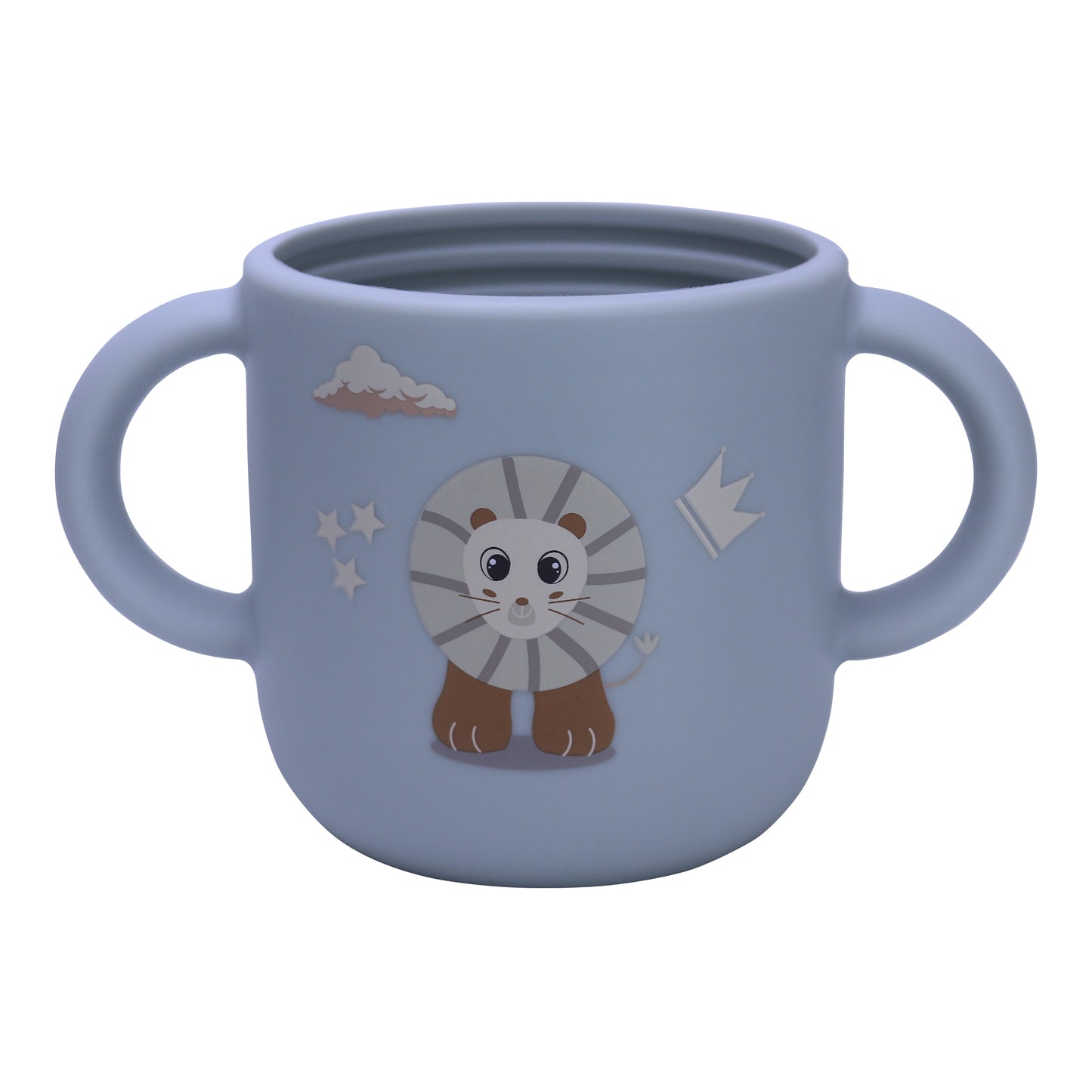 Silicone Training Cup with Straw Baby Blue -  180ML\6 OZ  - ClevaKingee Friend