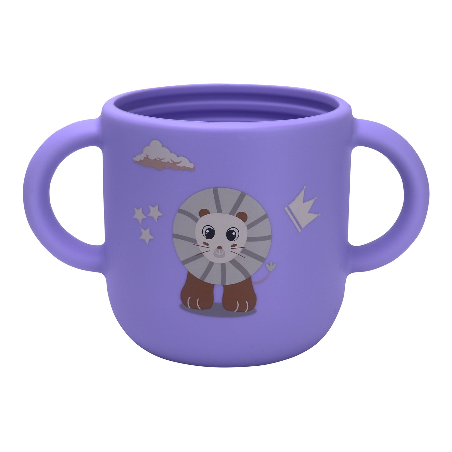 Silicone Training Cup with Straw Purple Lavender -  180ML\6 OZ  - ClevaKingee Friend