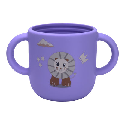 Silicone Training Cup with Straw Purple Lavender -  180ML\6 OZ  - ClevaKingee Friend