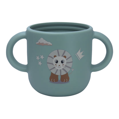 Silicone Training Cup with Straw Green Mint -  180ML\6 OZ  - ClevaKingee Friend