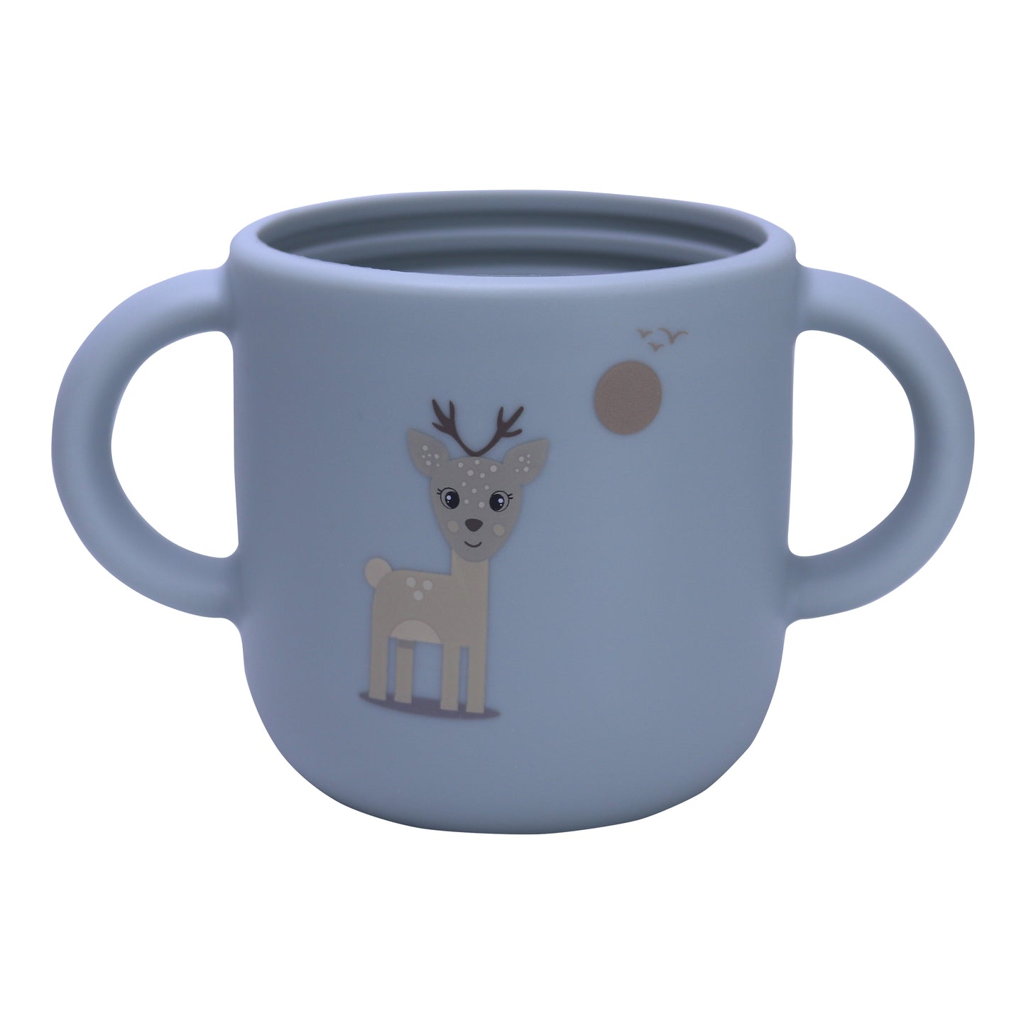 Silicone Training Cup with Straw Baby Blue -  180ML\6 OZ  - ClevaZaal Friend