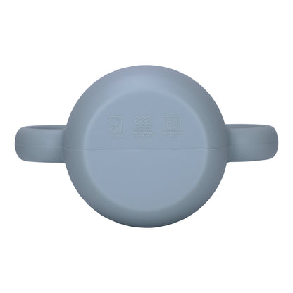 Silicone Training Cup with Straw Baby Blue -  180ML\6 OZ  - ClevaZaal Friend
