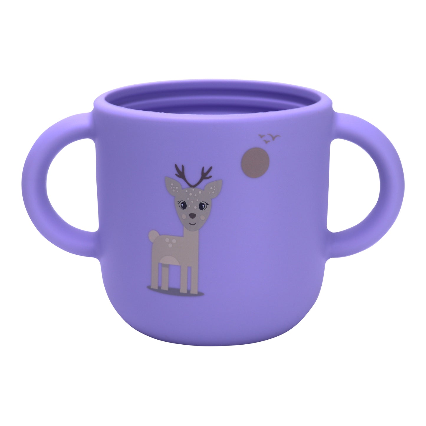 Silicone Training Cup with Straw Purple Lavender -  180ML\6 OZ  - ClevaZaal Friend