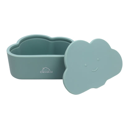 Silicone Snack & Fruits Container Blue Teal 150ML\5 OZ
