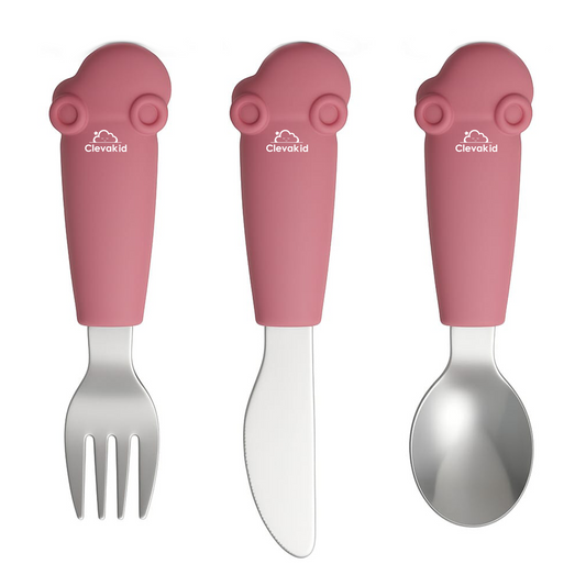 Kids Stainless Steel Silverware Set- Pink Candy